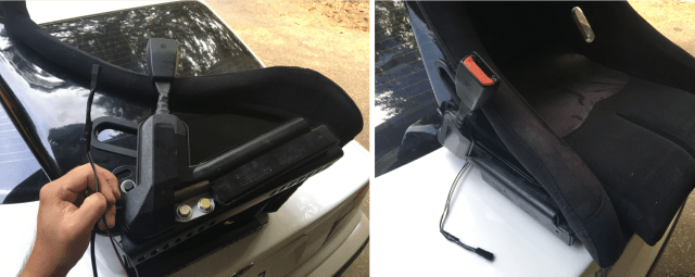 Seatbelt mounted to seat